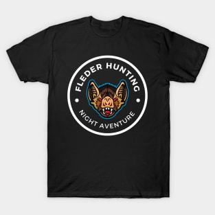 Fleder Hunting - Night Adventure - Fantasy T-Shirt